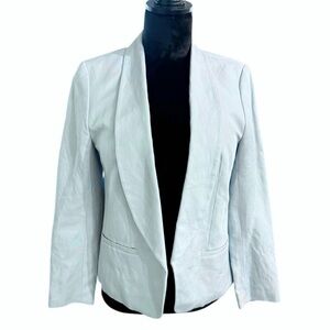 Ann Taylor LOFT Women’s Light Blue Tailored Linen Blazer, Size 8P